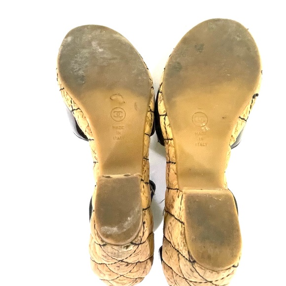 Chanel patent leather espadrilles sandals size 7 - Picture 7 of 7